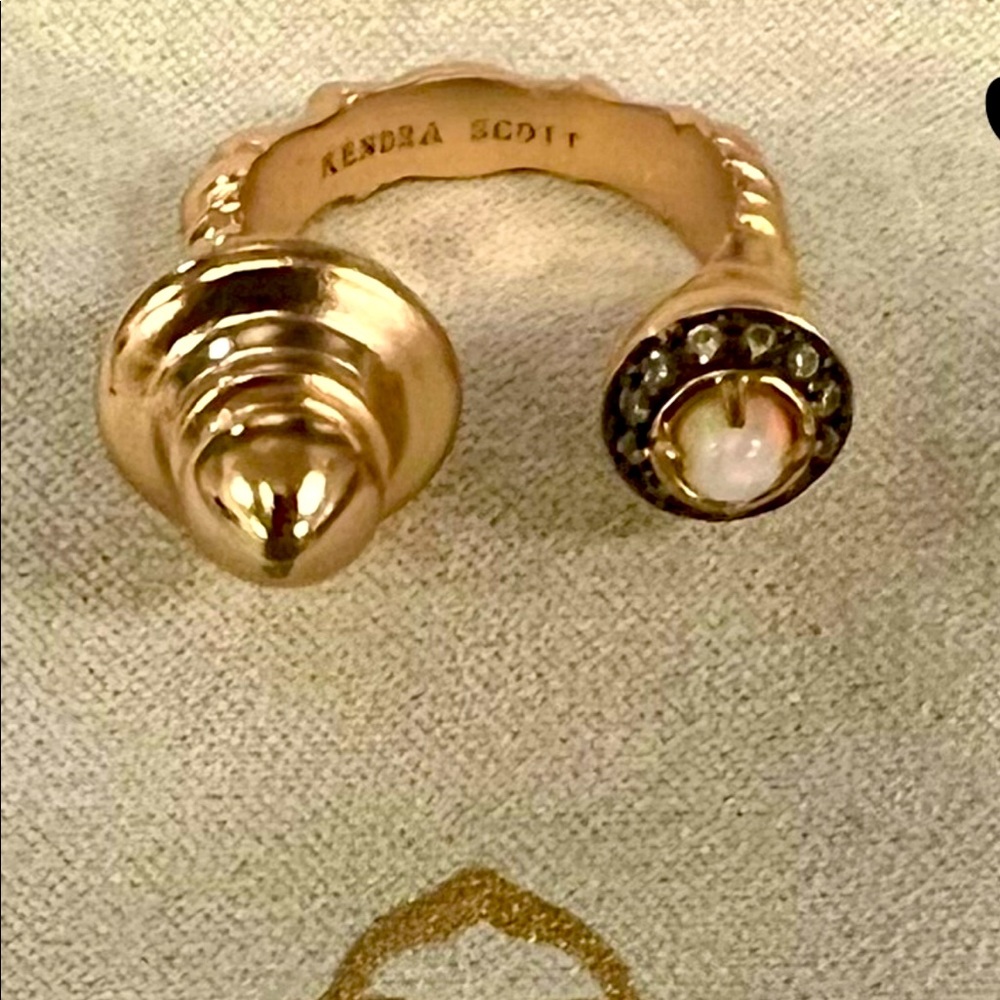 Rose gold & opal ring. Only worn twice.